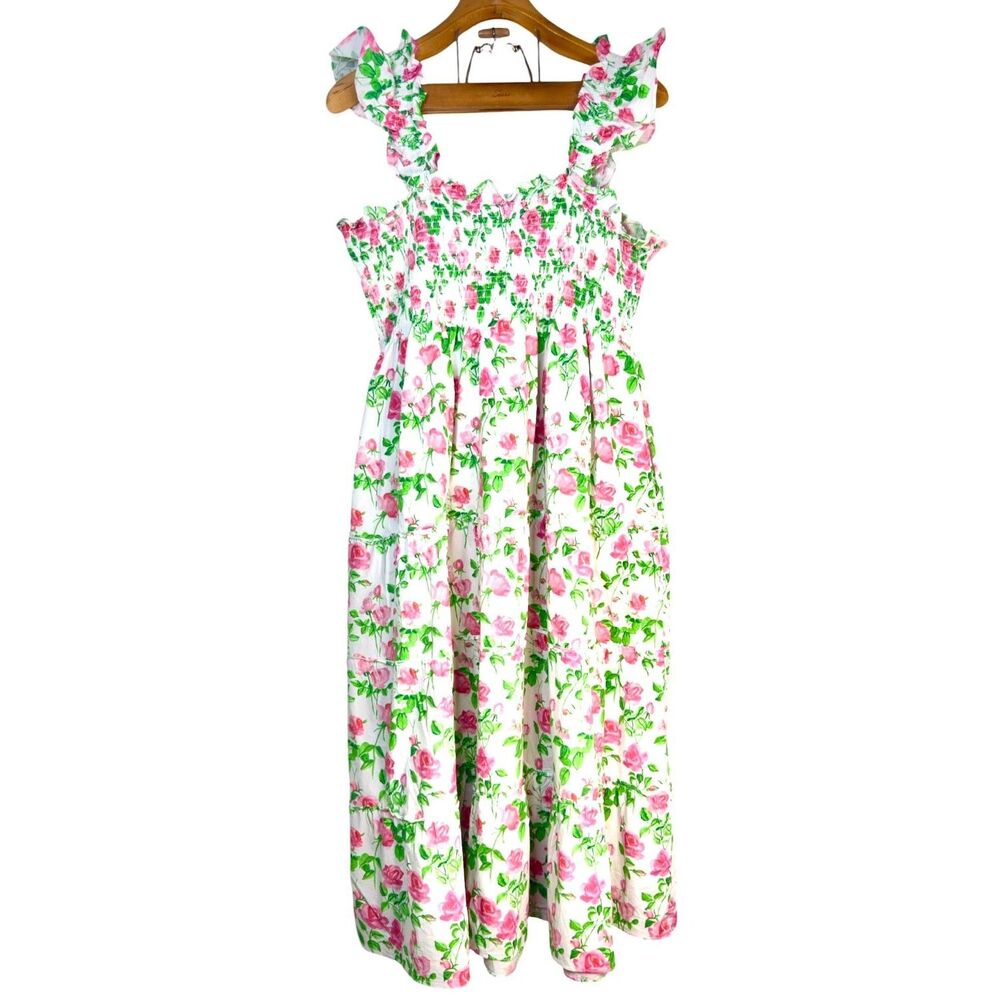 Hill House Home Ellie Nap Dress in Pink Roses Size: XXL